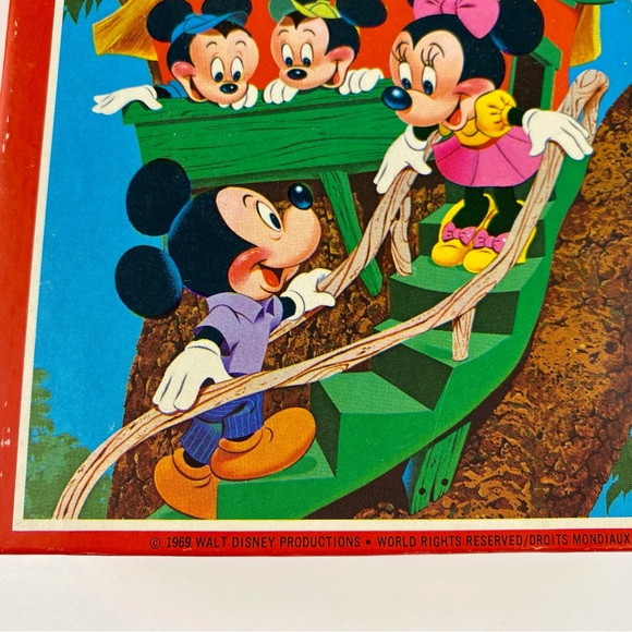 Mickey Mouse jigsaw puzzle, vintage Whitman 1969, 99 piece, 10" x 13" - Picture 8 of 11